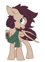 Size: 759x1052 | Tagged: safe, artist:chub-wub, oc, oc only, oc:slumber tea, bat pony, pony, bat pony oc, bat wings, clothes, freckles, scarf, simple background, solo, standing, transparent background, wings
