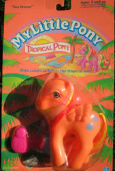 Size: 694x1024 | Tagged: safe, photographer:sosilver, sea breeze, g1, official, comb, irl, packaging, photo, toy, tropical ponies