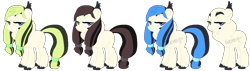 Size: 1339x382 | Tagged: safe, alternate version, artist:skulifuck, oc, oc only, earth pony, pony, bald, base used, bedroom eyes, earth pony oc, frown, simple background, tattoo, transparent background, unamused, unshorn fetlocks, watermark