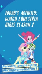 Size: 750x1333 | Tagged: safe, fluttershy, pinkie pie, rainbow dash, equestria girls, g4, my little pony equestria girls: better together, official, bringhomethefun, coronavirus, covid-19, instagram story, text