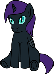 Size: 1072x1458 | Tagged: safe, artist:poniidesu, oc, oc only, oc:nyx, alicorn, pony, alicorn oc, female, filly, horn, simple background, transparent background, wings