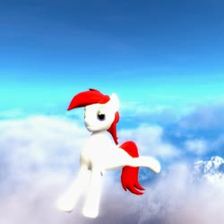 Size: 1081x1080 | Tagged: safe, oc, oc:apex soundwave, earth pony, pony, 3d, cloud, falling, game, gmod, male, pc, sky, stallion, video game, wat