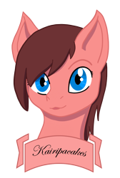Size: 644x957 | Tagged: safe, oc, oc only, oc:kairipancakes, pony, bust, simple background, solo, transparent background