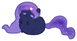Size: 488x260 | Tagged: safe, artist:skulifuck, oc, oc only, earth pony, pony, unicorn, base used, chubbie, earth pony oc, ethereal mane, horn, simple background, solo, starry mane, transparent background, unicorn oc
