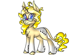 Size: 1600x1200 | Tagged: safe, artist:songheartva, oc, oc only, oc:songheart, hybrid, mule, pony, female, glasses, simple background, solo, transparent background