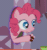 Size: 197x208 | Tagged: safe, artist:agrol, pinkie pie, earth pony, pony, when you're a filly, g4, animated, cake, cropped, cute, diapinkes, eating, female, filly, filly pinkie pie, food, gif, loop, now you're thinking with portals, perfect loop, picture for breezies, portal, solo, younger