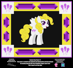 Size: 4254x3962 | Tagged: safe, artist:nathianexiztant, surprise, pony, g1, absurd resolution, female, poster, solo