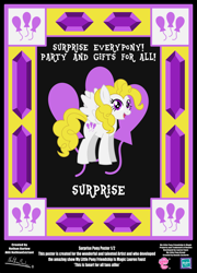 Size: 3425x4758 | Tagged: safe, artist:nathianexiztant, surprise, pony, g1, absurd resolution, female, poster, solo