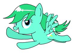 Size: 912x646 | Tagged: safe, artist:crystal wishes, oc, oc only, oc:lime storm, pegasus, pony, anime style, female, looking at you, mare, smiling, solo