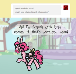 Size: 710x689 | Tagged: safe, artist:ask-pinkie-polkadot-pie, pinkie pie, pony, tumblr:ask-pinkie-polkadot-pie, g4, female, solo