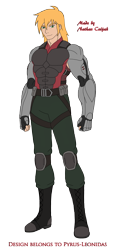 Size: 1316x2857 | Tagged: safe, artist:pyrus-leonidas, part of a set, big macintosh, human, series:mortal kombat:defenders of equestria, g4, armor, augmented, belt, boots, clothes, crossover, humanized, jax briggs, knee pads, male, man, mortal kombat, pants, shoes, simple background, solo, transparent background, video game crossover