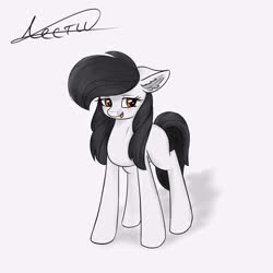 Size: 3000x3000 | Tagged: source needed, useless source url, safe, artist:lesti, oc, oc only, earth pony, pony, female, high res, mare, signature, simple background, solo, white background