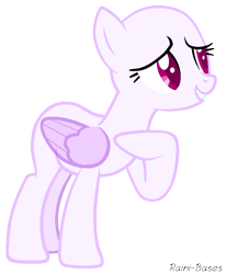Size: 748x906 | Tagged: safe, artist:raini-bases, oc, oc only, pegasus, pony, g4, games ponies play, bald, base, eyelashes, grin, hoof on chest, pegasus oc, raised hoof, simple background, smiling, solo, transparent background, wings