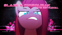 Size: 3840x2160 | Tagged: safe, artist:game-beatx14, artist:shinodage, edit, pinkie pie, earth pony, pony, g4, female, high res, pinkamena diane pie, solo, song reference, wallpaper, wallpaper edit