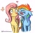 Size: 1146x1102 | Tagged: safe, artist:aanotherpony, fluttershy, rainbow dash, butterfly, pegasus, pony, g4, blushing, cheek kiss, duo, eyes closed, female, floating heart, floppy ears, folded wings, heart, kissing, lesbian, mare, ship:flutterdash, shipping, signature, simple background, white background, wings