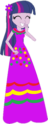 Size: 208x533 | Tagged: safe, artist:selenaede, artist:user15432, twilight sparkle, alicorn, human, equestria girls, g4, base used, cinco de mayo, clothes, dress, flower, flower in hair, purple dress, solo, twilight sparkle (alicorn)