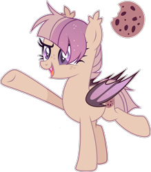 Size: 2262x2581 | Tagged: safe, artist:mint-light, artist:rerorir, oc, oc only, bat pony, pony, bat pony oc, bat wings, female, high res, mare, simple background, solo, transparent background, wings