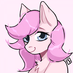 Size: 700x700 | Tagged: artist needed, source needed, safe, oc, oc only, oc:kayla, earth pony, pony, bust, female, indexed png, mare, smiling, solo