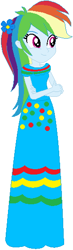 Size: 164x563 | Tagged: safe, artist:selenaede, artist:user15432, rainbow dash, human, equestria girls, g4, base used, blue dress, cinco de mayo, clothes, crossed arms, dress, female, flower, flower in hair, rainbow dash always dresses in style, simple background, solo, white background