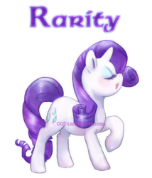 Size: 432x504 | Tagged: safe, artist:oot-link, rarity, pony, unicorn, g4, cute, eyes closed, female, mare, open mouth, profile, raribetes, simple background, solo, transparent background