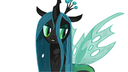 Size: 1280x720 | Tagged: source needed, safe, artist:secury, queen chrysalis, changeling, changeling queen, g4, colored, female, simple background, white background, wings