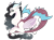 Size: 2700x1978 | Tagged: safe, artist:gigason, oc, oc only, draconequus, hybrid, female, interspecies offspring, offspring, parent:discord, parent:princess celestia, parents:dislestia, simple background, solo, transparent background