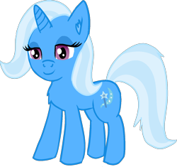 Size: 1268x1193 | Tagged: safe, artist:poniidesu, trixie, pony, unicorn, g4, chest fluff, colored, ear fluff, female, flat colors, simple background, solo, transparent background