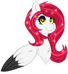 Size: 1024x1108 | Tagged: safe, artist:sapphiretwinkle, oc, oc only, oc:lucy, pegasus, pony, bust, female, mare, portrait, simple background, solo, transparent background
