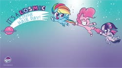 Size: 1942x1082 | Tagged: safe, pinkie pie, rainbow dash, twilight sparkle, alicorn, earth pony, pegasus, pony, g4.5, my little pony: pony life, official, twilight sparkle (alicorn), wallpaper