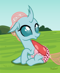 Size: 1024x1245 | Tagged: safe, artist:thunderdasher07, ocellus, changedling, changeling, g4, cute, diaocelles, diaper, diaper fetish, female, fetish, non-baby in diaper, show accurate, solo