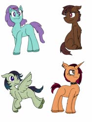 Size: 768x1024 | Tagged: safe, artist:princessmuffinart, oc, earth pony, pegasus, pony, unicorn