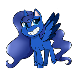 Size: 2500x2500 | Tagged: safe, artist:scribs, oc, oc only, oc:eos, alicorn, pony, fallout equestria, fallout equestria: broken bonds, g4.5, my little pony: pony life, eyelashes, fanfic art, high res, monochrome, simple, smiling, solo, wavey hair