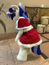 Size: 719x960 | Tagged: safe, artist:luna_b_, dj pon-3, vinyl scratch, human, g4, christmas, christmas clothing, christmas outfit, clothes, cosplay, costume, fursuit, holiday, irl, irl human, japan, outfit, photo