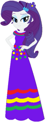 Size: 211x560 | Tagged: safe, artist:selenaede, artist:user15432, rarity, human, equestria girls, g4, base used, cinco de mayo, clothes, dress, flower, flower in hair, hairpin, hand on hip, purple dress, solo