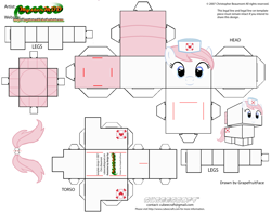 Size: 2979x2354 | Tagged: safe, artist:grapefruitface1, derpibooru exclusive, nurse redheart, pony, g4, craft, cubeecraft, female, high res, papercraft, printable, solo