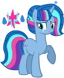 Size: 855x1043 | Tagged: safe, artist:徐詩珮, oc, oc only, oc:nova sparkle, pony, unicorn, bubbleverse, alternate universe, base used, clothes, eye scar, female, frown, horn, magical lesbian spawn, magical threesome spawn, mare, multiple parents, next generation, offspring, parent:glitter drops, parent:spring rain, parent:tempest shadow, parent:twilight sparkle, parents:glittershadow, parents:sprglitemplight, parents:springdrops, parents:springshadow, parents:springshadowdrops, raised hoof, scar, simple background, solo, transparent background, unicorn oc