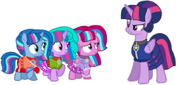 Size: 2123x1029 | Tagged: safe, artist:徐詩珮, twilight sparkle, oc, oc:bubble sparkle, oc:nova sparkle, oc:velvet berrytwist, alicorn, pony, bubbleverse, series:sprglitemplight diary, series:sprglitemplight life jacket days, series:springshadowdrops diary, series:springshadowdrops life jacket days, g4, alternate universe, angry, base used, chase (paw patrol), clothes, female, filly, lifeguard, like mother like daughter, like parent like child, magical lesbian spawn, magical threesome spawn, mother and child, mother and daughter, multiple parents, next generation, offspring, parent:glitter drops, parent:spring rain, parent:tempest shadow, parent:twilight sparkle, parents:glittershadow, parents:sprglitemplight, parents:springdrops, parents:springshadow, parents:springshadowdrops, paw patrol, siblings, simple background, sisters, tracker (paw patrol), transparent background, twilight sparkle (alicorn)