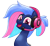 Size: 1332x1214 | Tagged: safe, artist:bbqninja501st, artist:stewart501st, oc, oc only, oc:bit rate, pony, headset, simple background, solo, transparent background