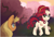 Size: 1969x1321 | Tagged: safe, artist:camaleao, applejack, cherry jubilee, earth pony, pony, g4, the last roundup, butt, cherry orchard, female, lidded eyes, looking back, mare, missing accessory, plot