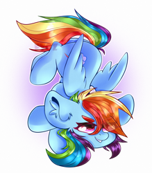 Size: 2100x2400 | Tagged: safe, artist:etoz, rainbow dash, pegasus, pony, g4, cute, dashabetes, ear fluff, eye clipping through hair, eyebrows, eyebrows visible through hair, female, high res, mare, simple background, smiling, solo, white background