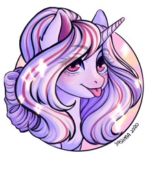 Size: 3000x3500 | Tagged: safe, artist:yashma, oc, oc only, pony, unicorn, high res, raspberry, smiling, solo, sparkles, tongue out