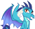 Size: 6739x5676 | Tagged: safe, artist:andoanimalia, princess ember, dragon, g4, triple threat, absurd resolution, cute, dragoness, dragonlord, emberbetes, female, grin, horns, simple background, smiling, solo, transparent background, vector