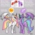 Size: 1920x1920 | Tagged: safe, artist:morion87, twilight sparkle, oc, oc:pearl rose, oc:sunrise pearl, oc:winter rose, alicorn, pegasus, pony, g4, canon x oc, magical lesbian spawn, offspring, parent:oc:pearl rose, parent:twilight sparkle