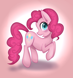 Size: 1903x2032 | Tagged: safe, artist:dreamynart, pinkie pie, earth pony, pony, g4, cute, diapinkes, female, mare, open mouth, profile, solo