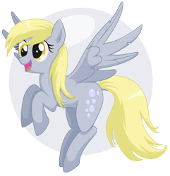 Size: 1102x1142 | Tagged: safe, artist:isegrim87, derpy hooves, pegasus, pony, g4, bubble, cute, derpabetes, female, mare, open mouth, simple background, solo, spread wings, transparent background, wings