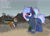 Size: 3136x2280 | Tagged: safe, artist:aaathebap, oc, oc only, oc:bit rate, oc:littlepip, earth pony, pony, unicorn, fallout equestria, cheater, cheating, chest fluff, clothes, earth pony oc, fallout, fanfic, fanfic art, female, funny, hack, hacker, hax, headset, high res, hooves, horn, jumpsuit, mare, meme, open mouth, pipbuck, ponyfest, ponyfest online, ponytail, smiling, stable-tec, standing, telephone pole, unicorn oc, vault suit, walking, wasteland