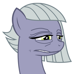 Size: 2761x2761 | Tagged: artist needed, safe, limestone pie, earth pony, pony, g4, 4chan, cringing, female, high res, mare, meme, simple background, solo, transparent background, wrinkles