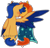 Size: 751x722 | Tagged: safe, artist:lullabyprince, artist:miserisyt, artist:shootingstaryt, flash sentry, sunburst, pegasus, pony, unicorn, g4, base used, blushing, duo, ear piercing, earring, gay, hug, jewelry, male, markings, piercing, scar, ship:flashburst, shipping, simple background, stallion, transparent background, winghug