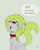 Size: 737x920 | Tagged: safe, artist:zetamad, oc, oc only, oc:lemon sketch, pony, collar, pet tag, pony pet, solo, spanish, spanish text