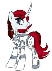 Size: 383x524 | Tagged: safe, artist:toods, oc, oc only, oc:starlit andante, pony, unicorn, simple background, solo, spacesuit, standing, transparent background